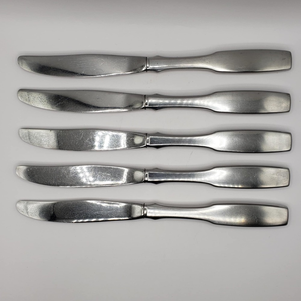 Oneida Community Stainless Paul Revere Modern Hollow Satin Knife 8½" (Set Of 5) - Picture 4 of 6
